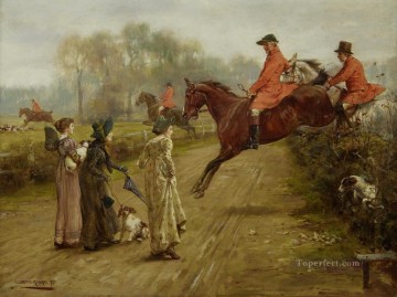 ジョージ・グッドウィン・キルバーン 狩猟を見守る 1895 Oil Paintings